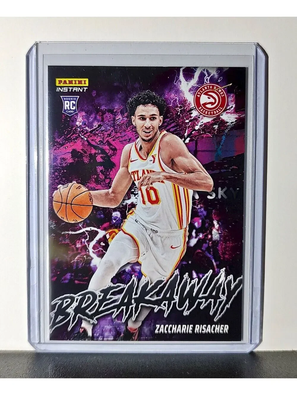 Zaccharie Risacher Rookie 2024-25 Panini NBA #1 Breakaway Card Hawks 1/1355